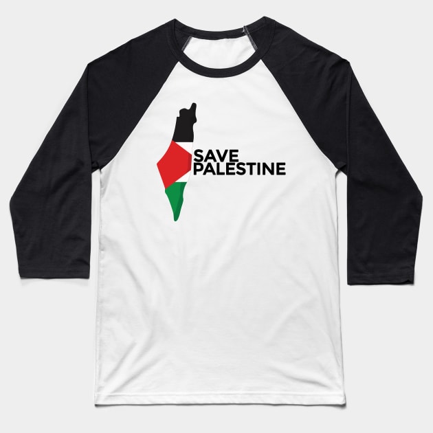 Save Palestine Baseball T-Shirt by IKAT